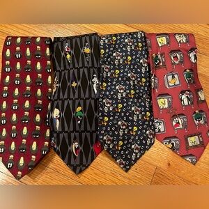 Warner Bros. Looney Tunes Tie Collection - 100% Silk Vintage